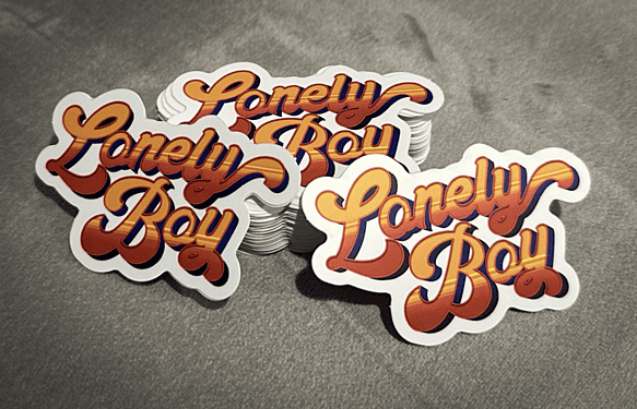Picture of Stickers with the Logo for Lonely Boy